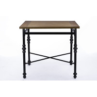 Baxton Studio CDC222-PT Broxburn Wood & Metal Industrial Pub Table